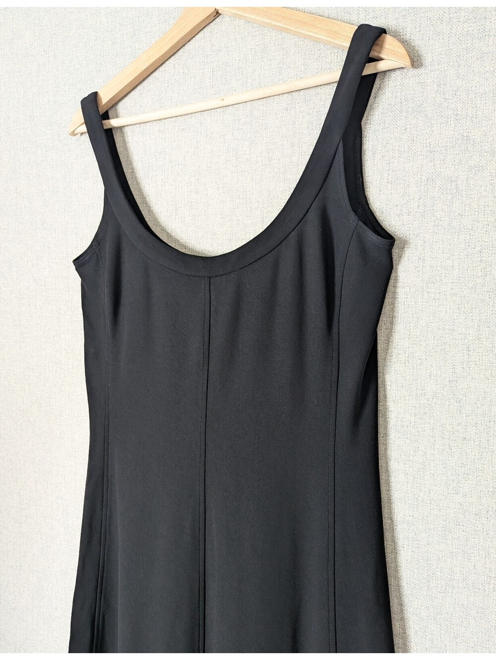 Vintage 90s union made minimalist midi swing dress - Picture 2 of 8